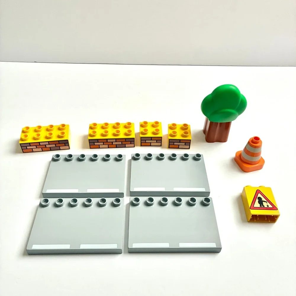 LEGO Duplo Bob the Builder Roley Benny Backhoe Sumsy Forklift Road Set Lot